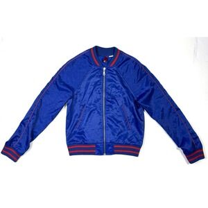Divided By H&M Jacket Women's 6 Full Zip Blue Bomber
